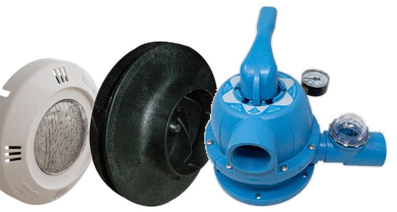 Peças de reposição: refletor, rotor e válvula seletora