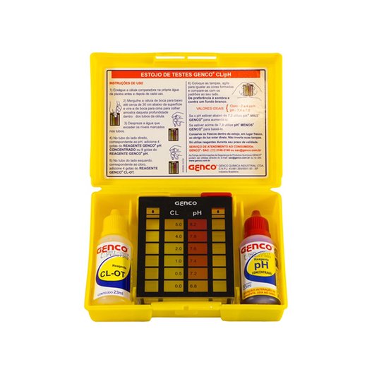 Estojo de Testes Cl/pH — Genco