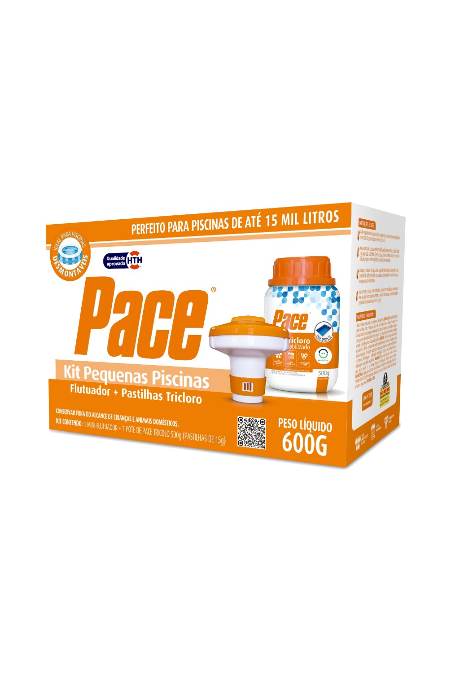 Pace Kit Pequenas Piscinas, flutuador + pastilhas de tricloro — Pace (HTH)
